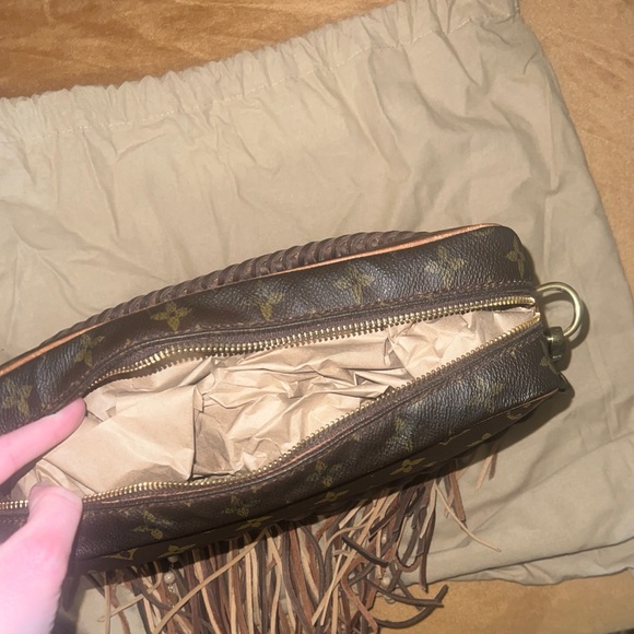 Vintage Boho Brown Crossbody Bag with Fringe - Never used - Picture 4 of 7